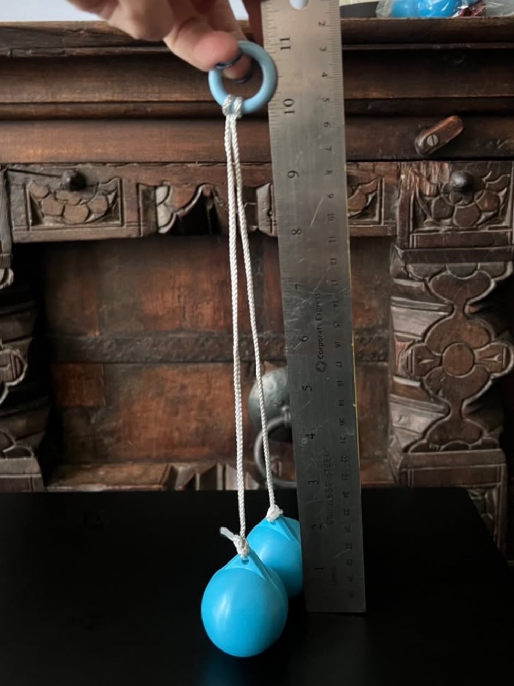 Bright Blue Kerbangers, Clackers, Click Clackers, Knockers~Brand New
